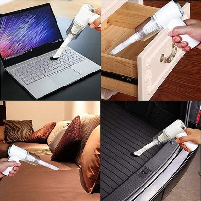 3-in-1 Portable Handheld Vacuum Cleaner – Cordless USB Rechargeable Car Vacuum with Powerful Suction