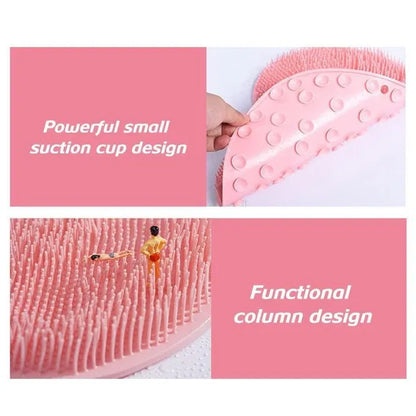 2 in 1  Premium Silicone Foot Scrubber & Massager | Deep Cleaning Bath Mat Pack Of 2
